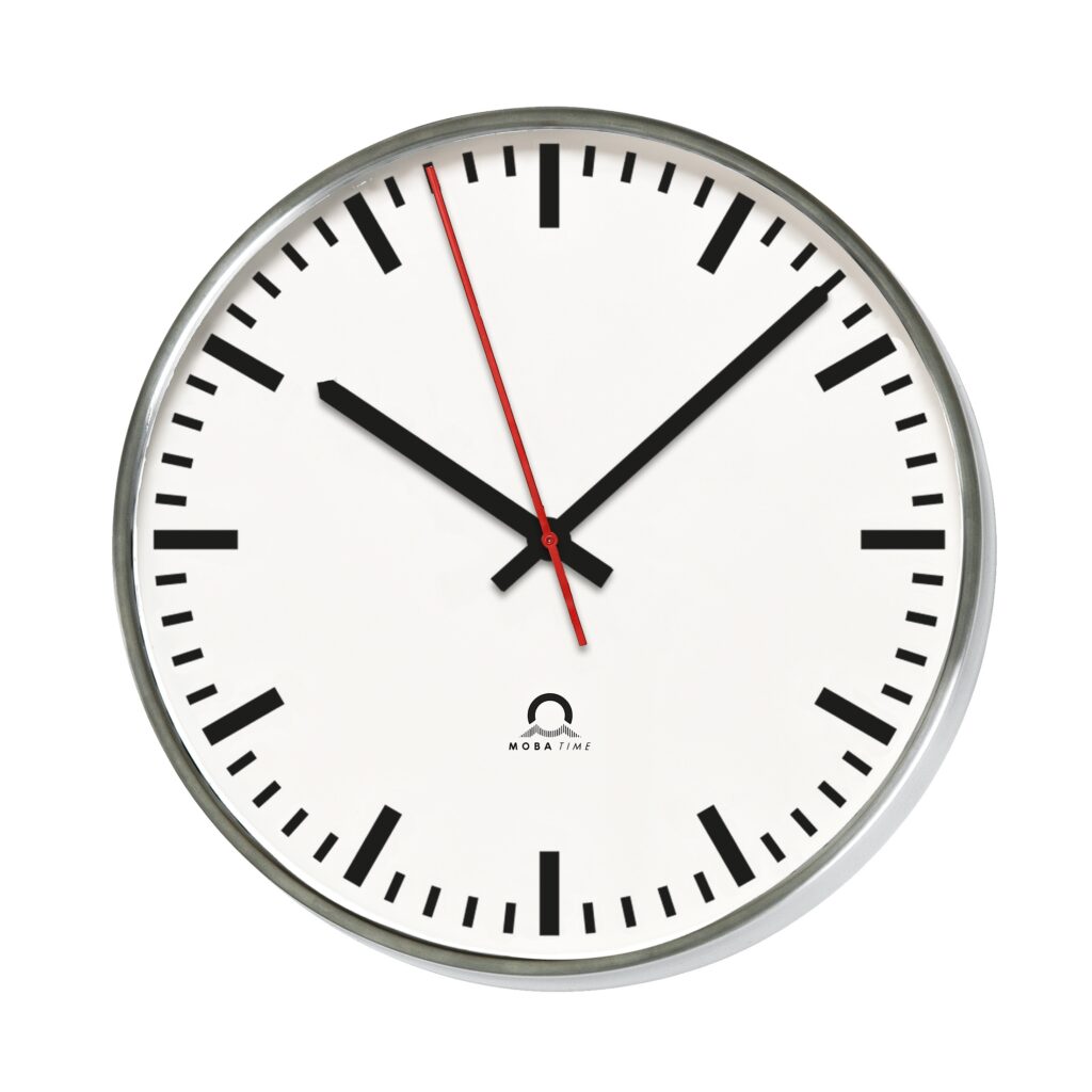 Edelstahl-Innenraum-Uhr STANDARD plus V2A  Zeiterfassung, Stempeluhren,  Uhrenanlagen von Bürk Mobatime